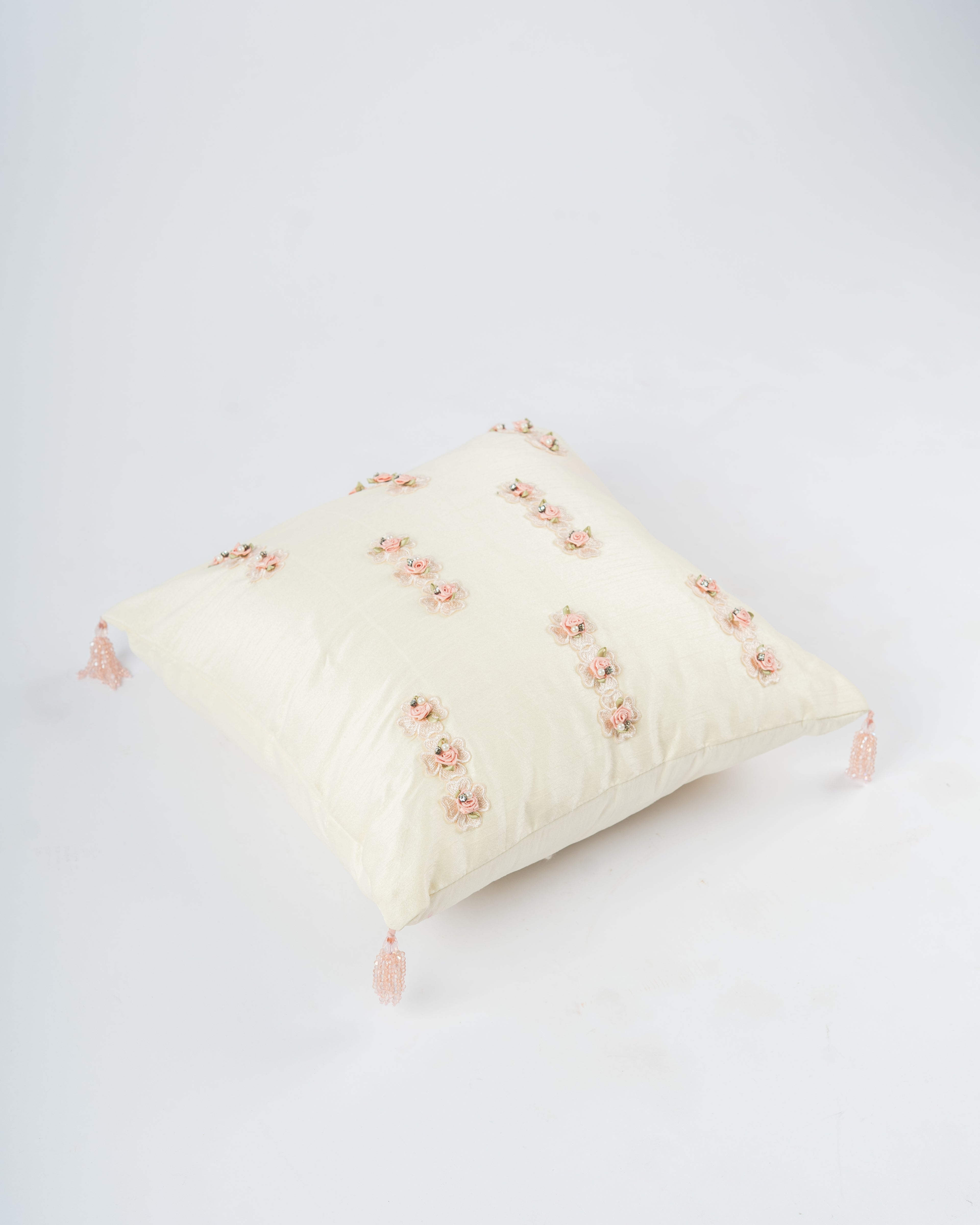 Ivory Bloom Cushion Cover