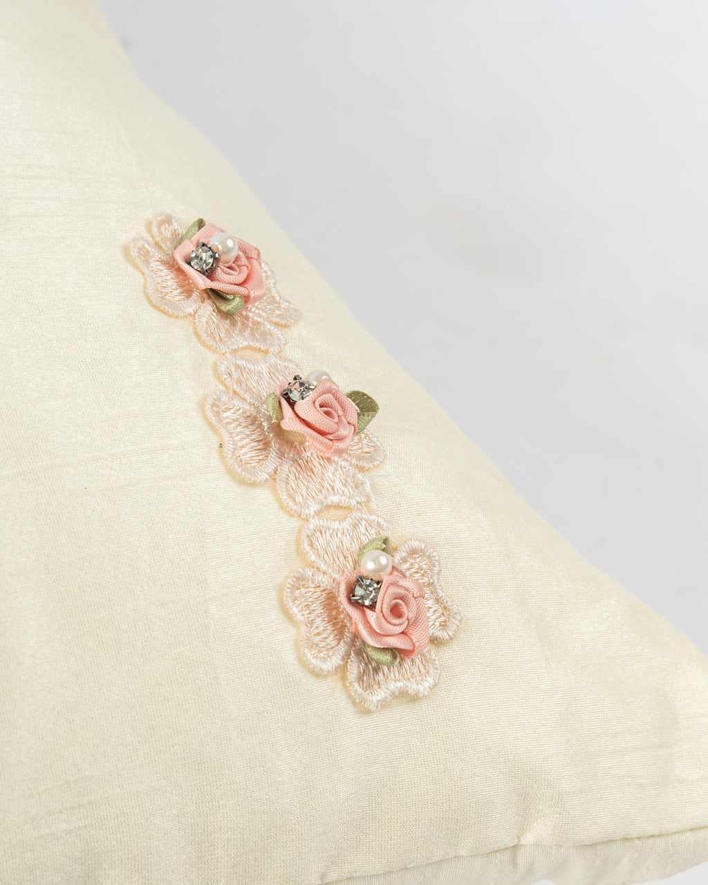 Ivory Bloom Cushion Cover