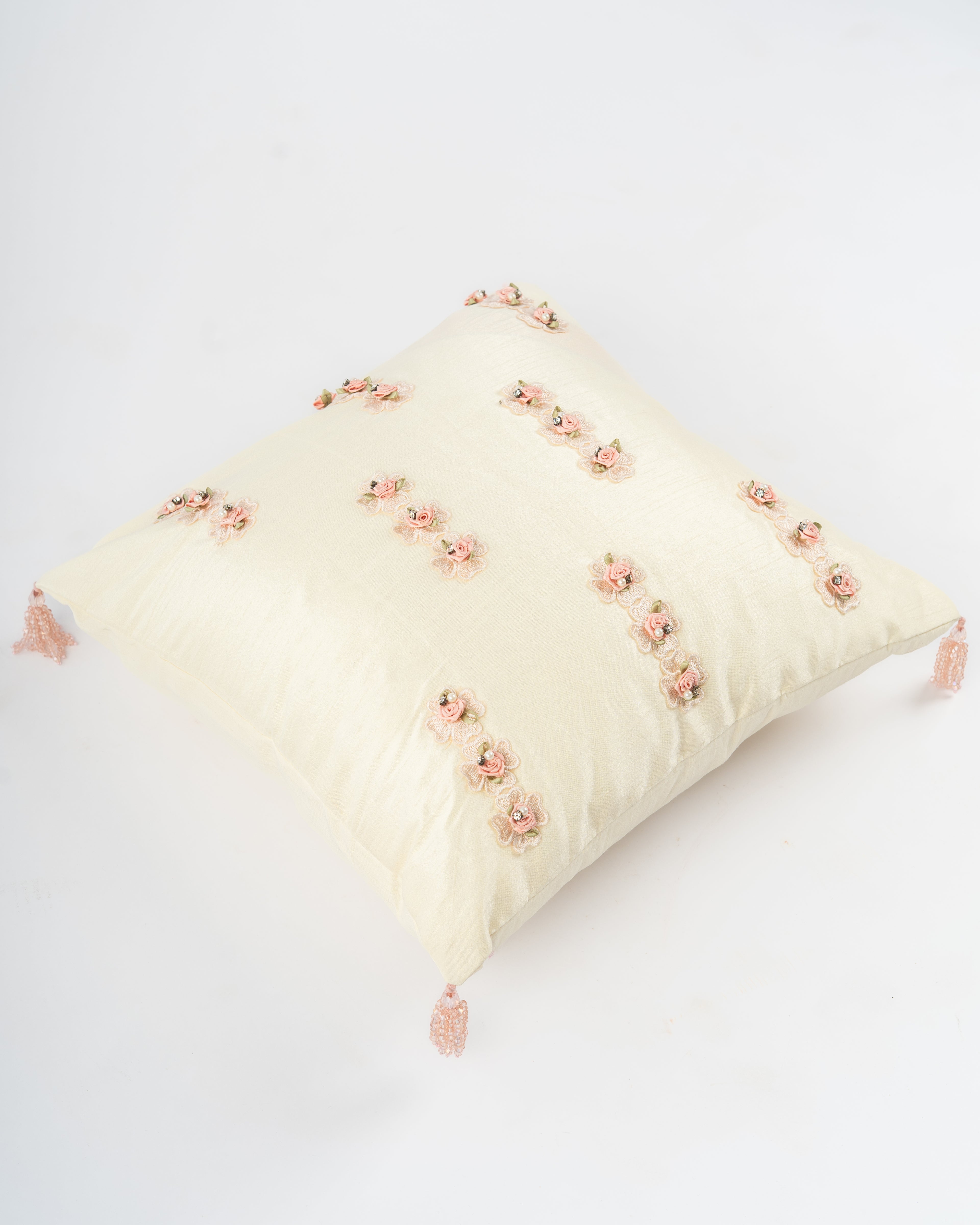 Ivory Bloom Cushion Cover
