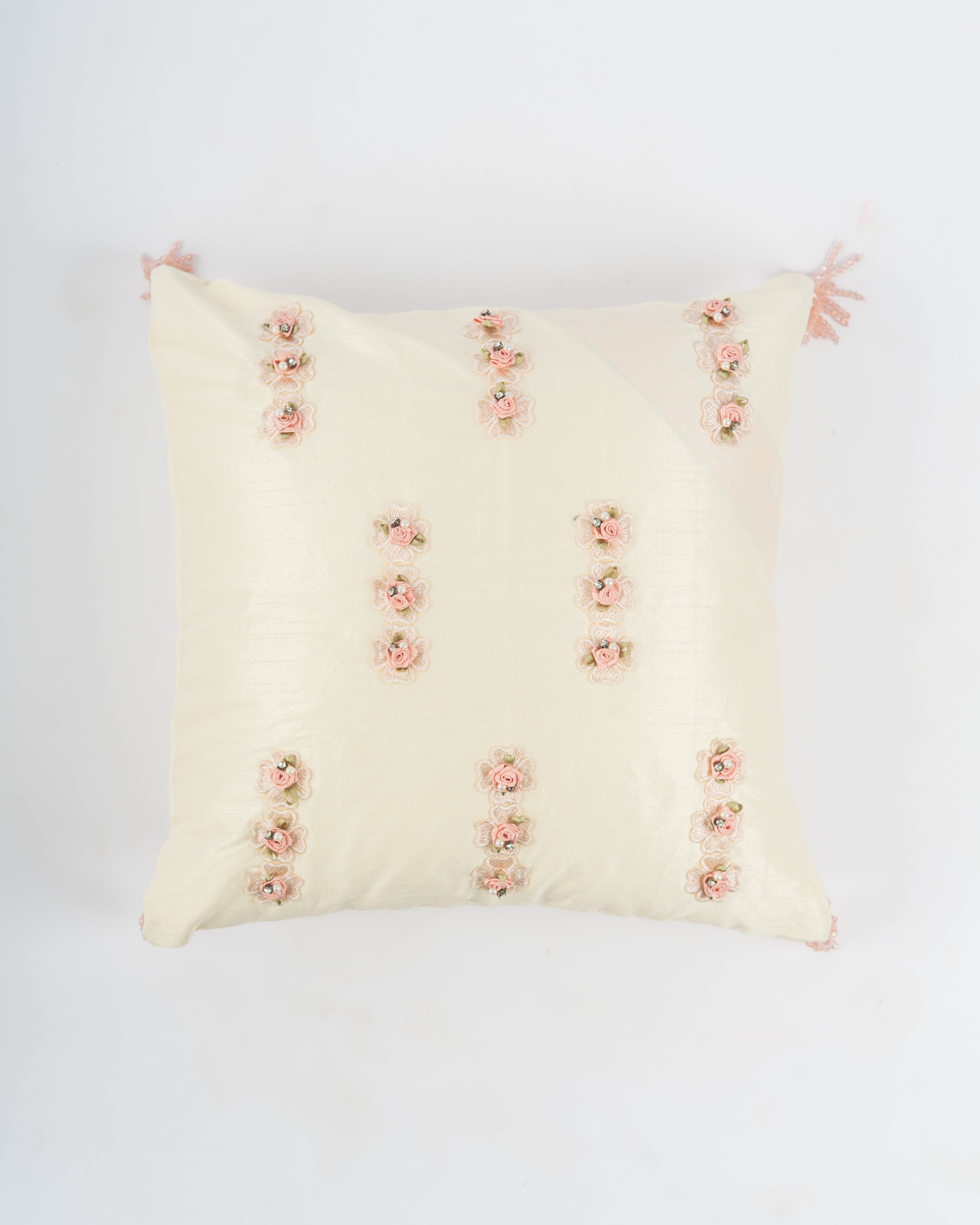 Ivory Bloom Cushion Cover