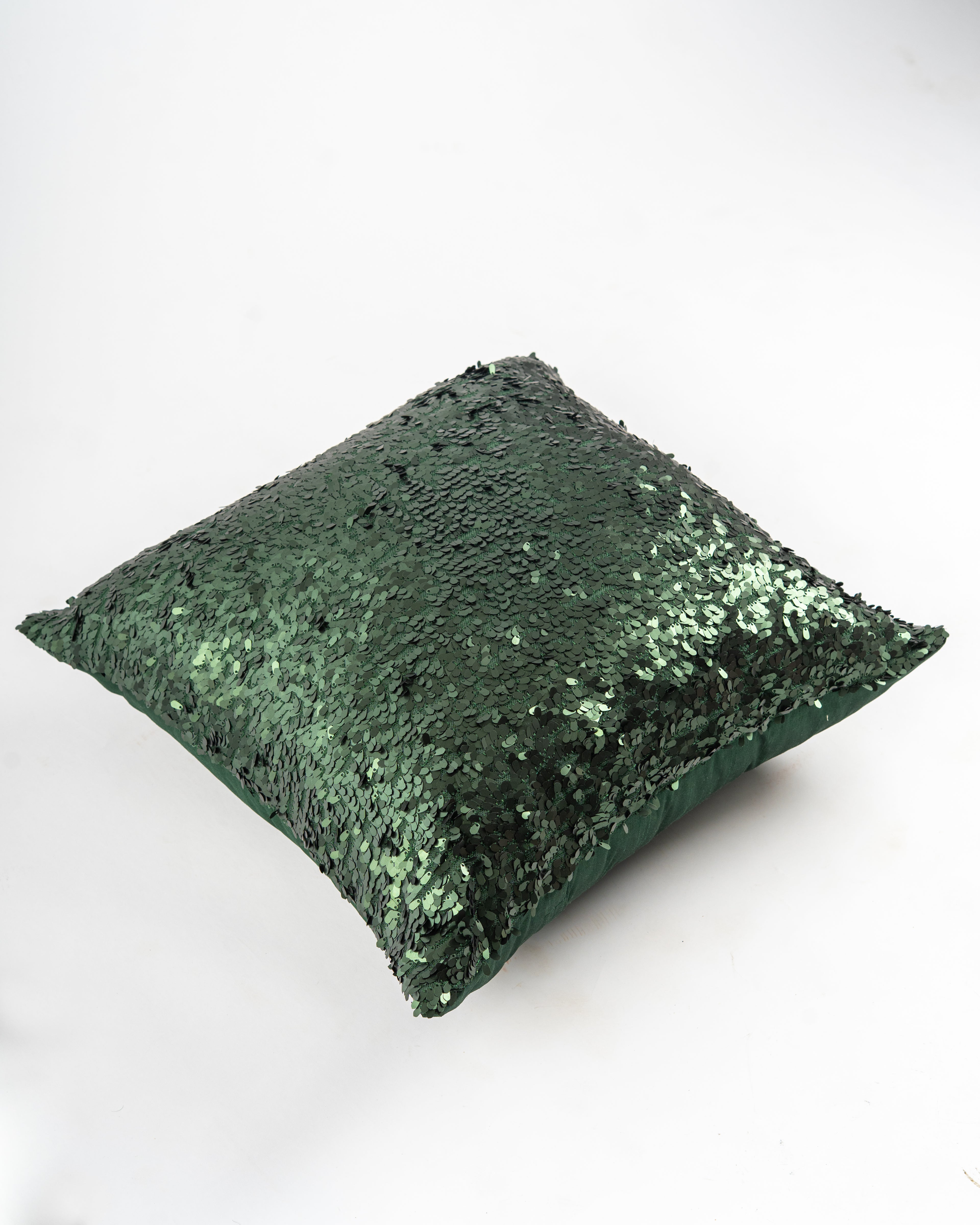 Emerald Sequin Cushion Cover