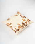 Folk Birds Embroidered Cushion Cover
