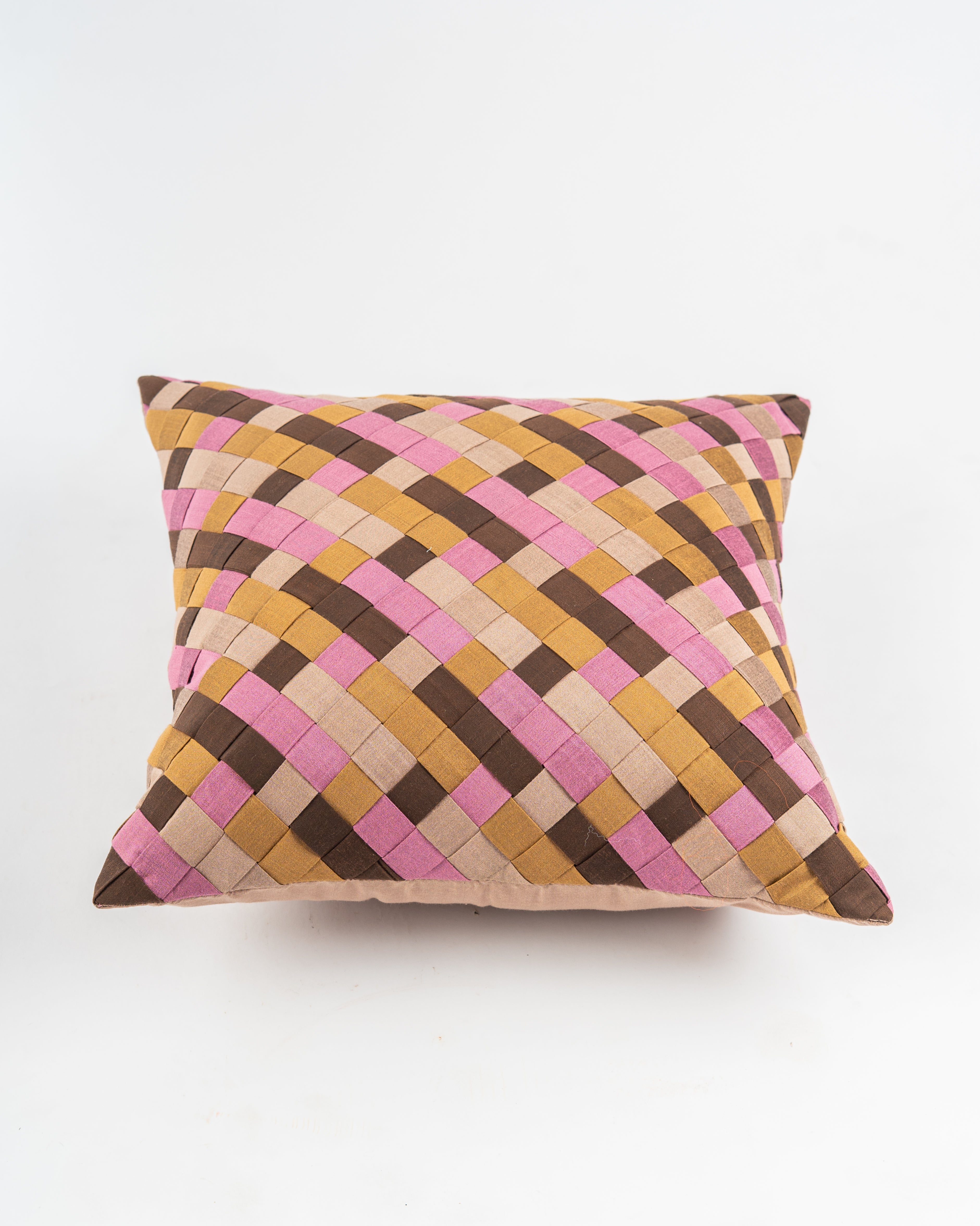 Woven Patchwork Cushion Cover