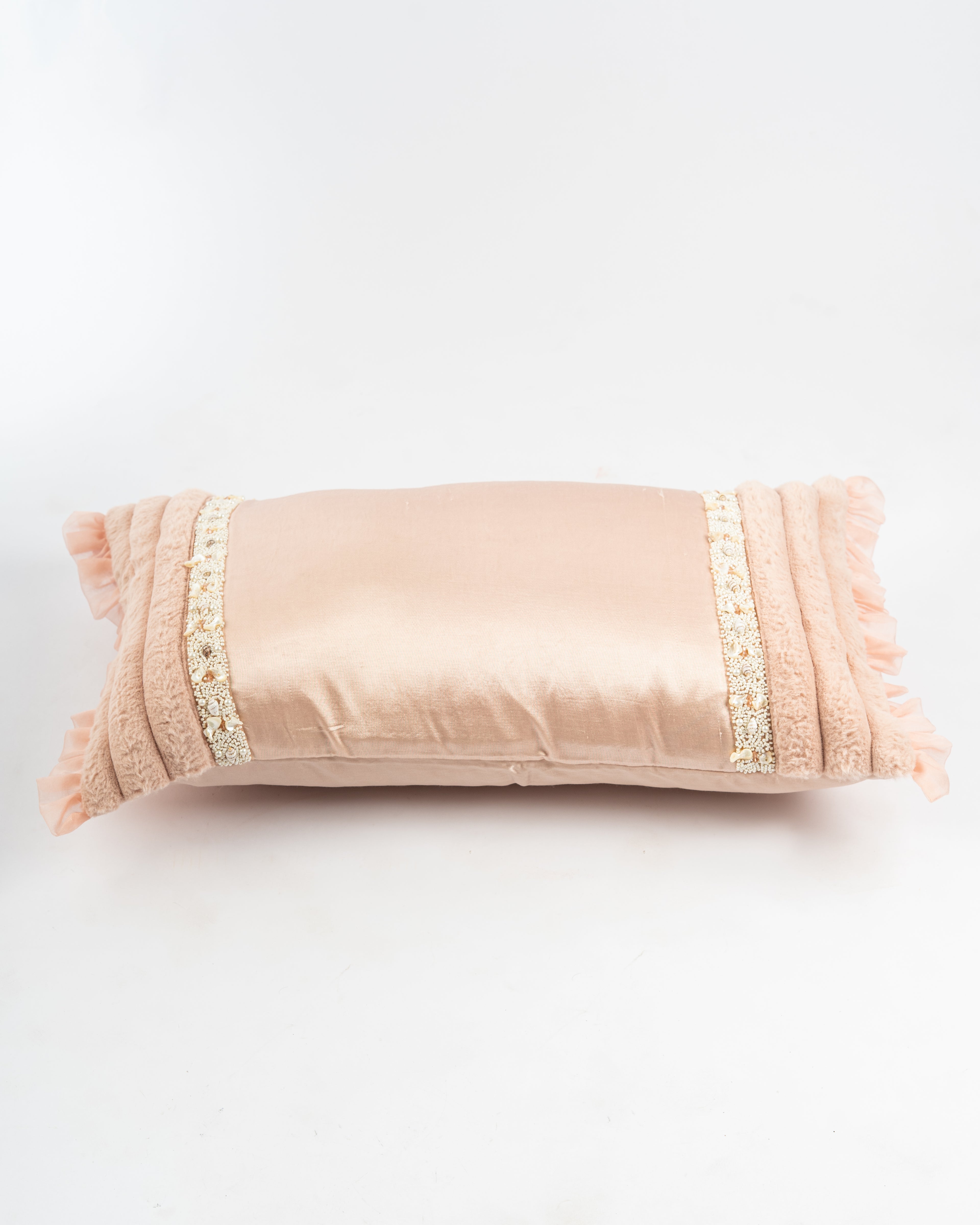 Petal Ruffle Lumbar Cushion Cover