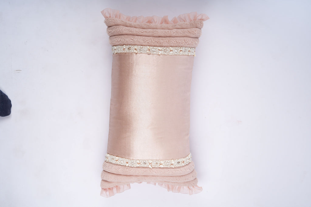 Petal Ruffle Lumbar Cushion Cover
