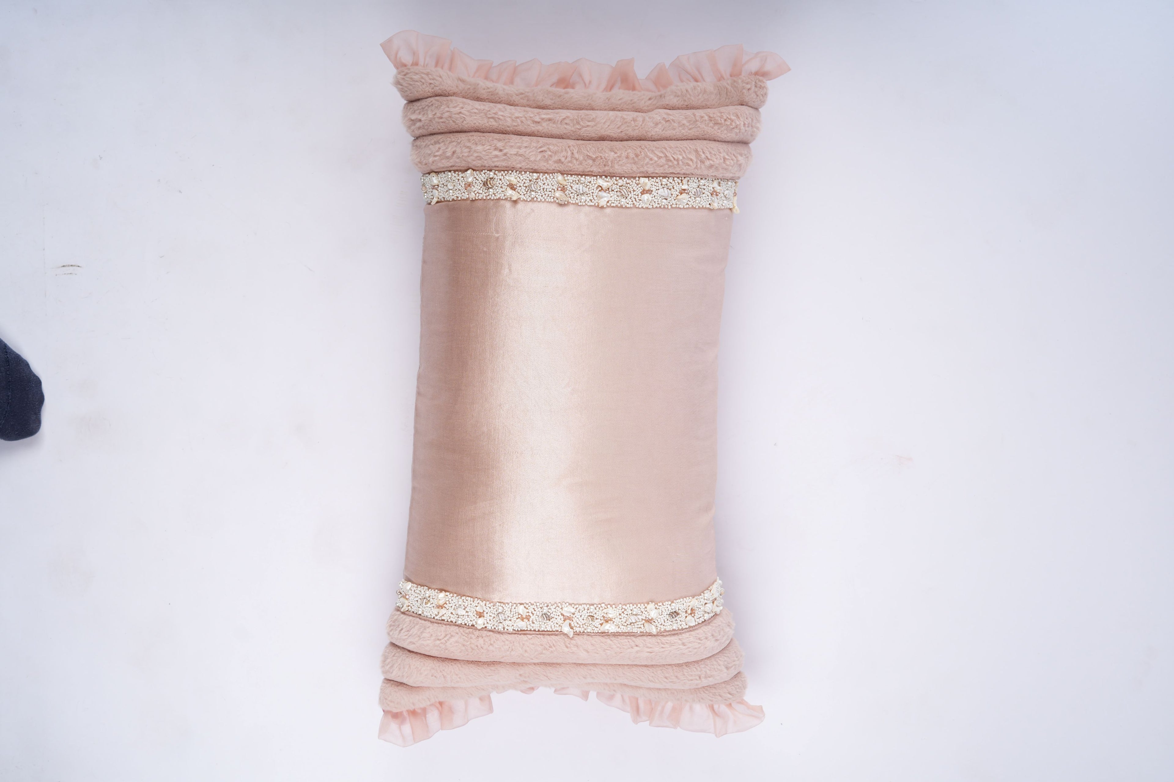 Petal Ruffle Lumbar Cushion Cover