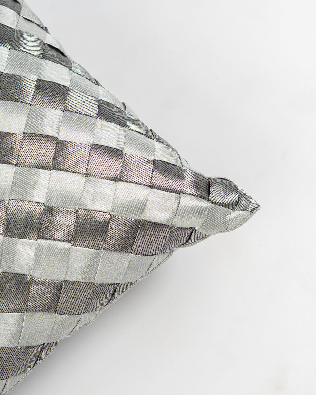 Silver Weave Cushion Cover