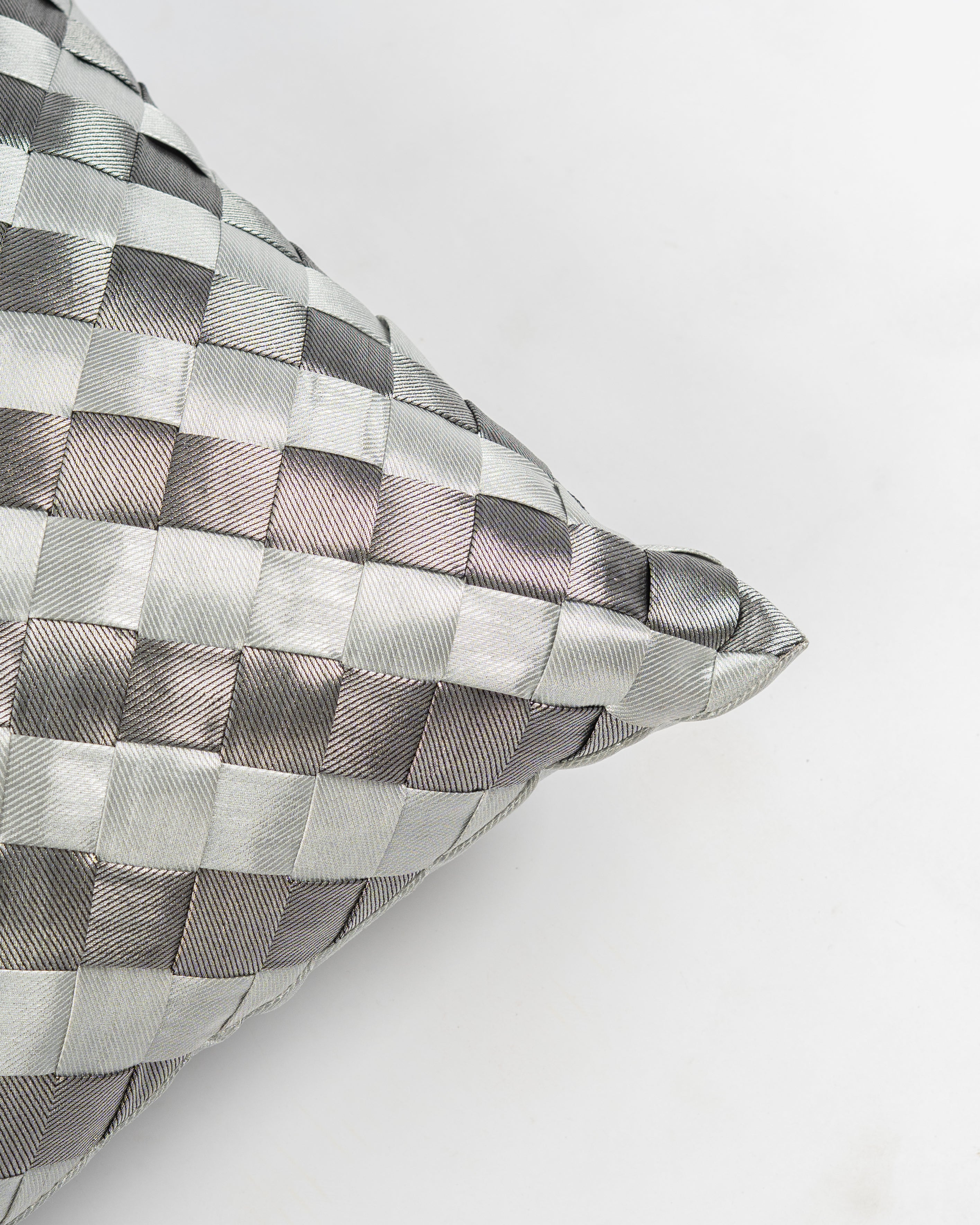 Silver Weave Cushion Cover