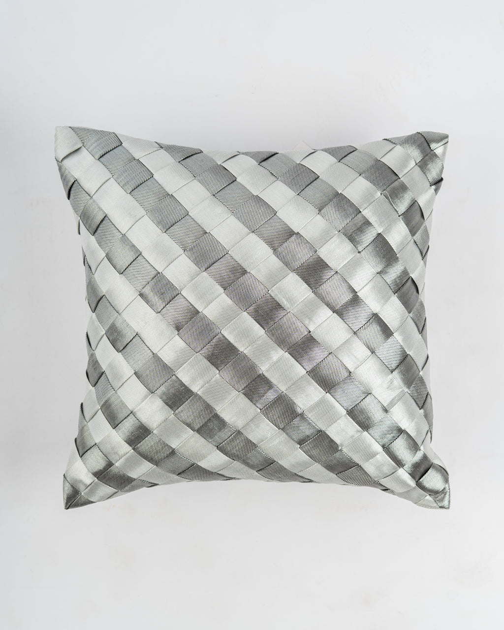 Silver Weave Cushion Cover