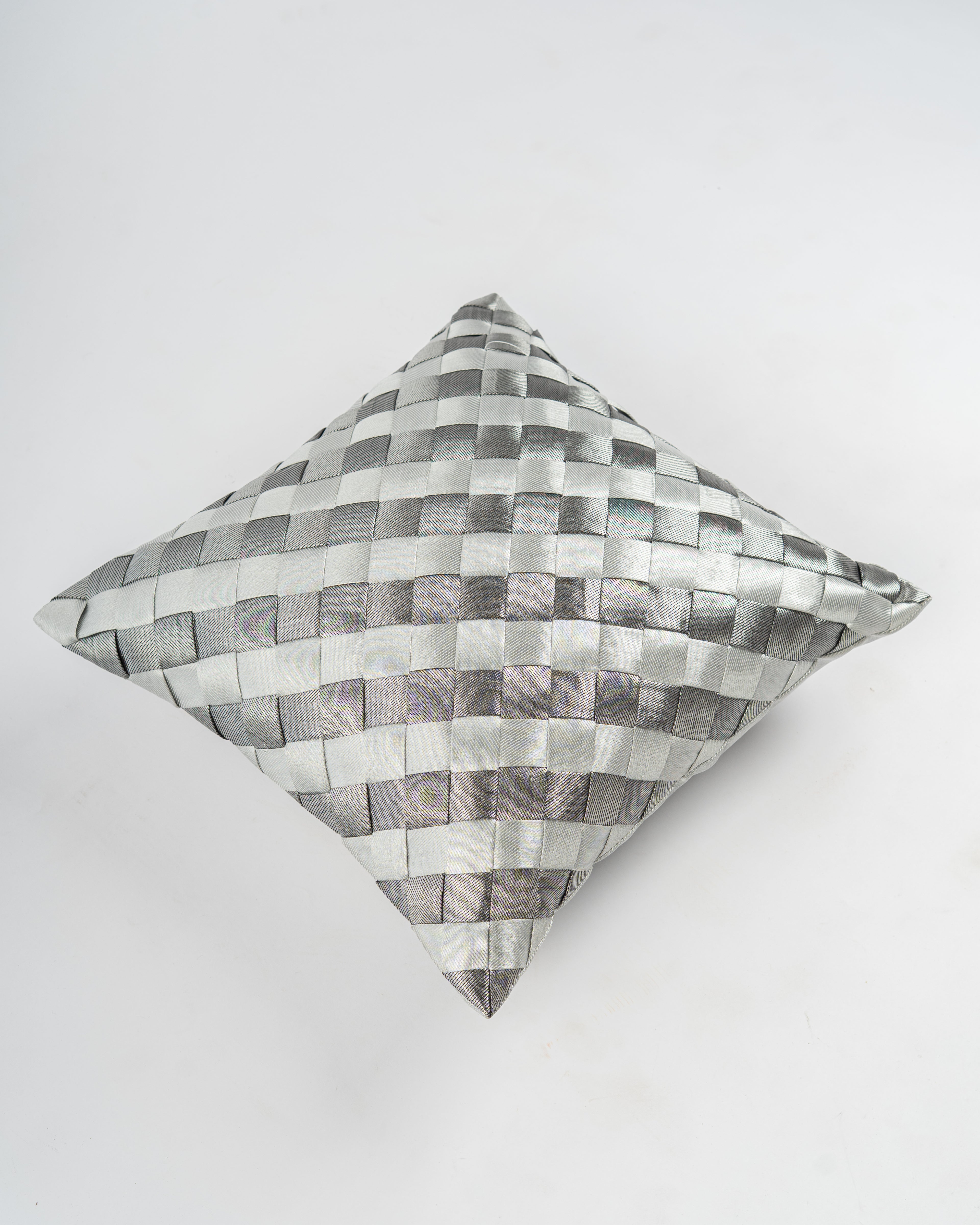 Silver Weave Cushion Cover