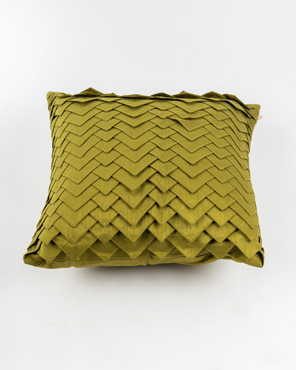 Olive Chevron Cushion Cover