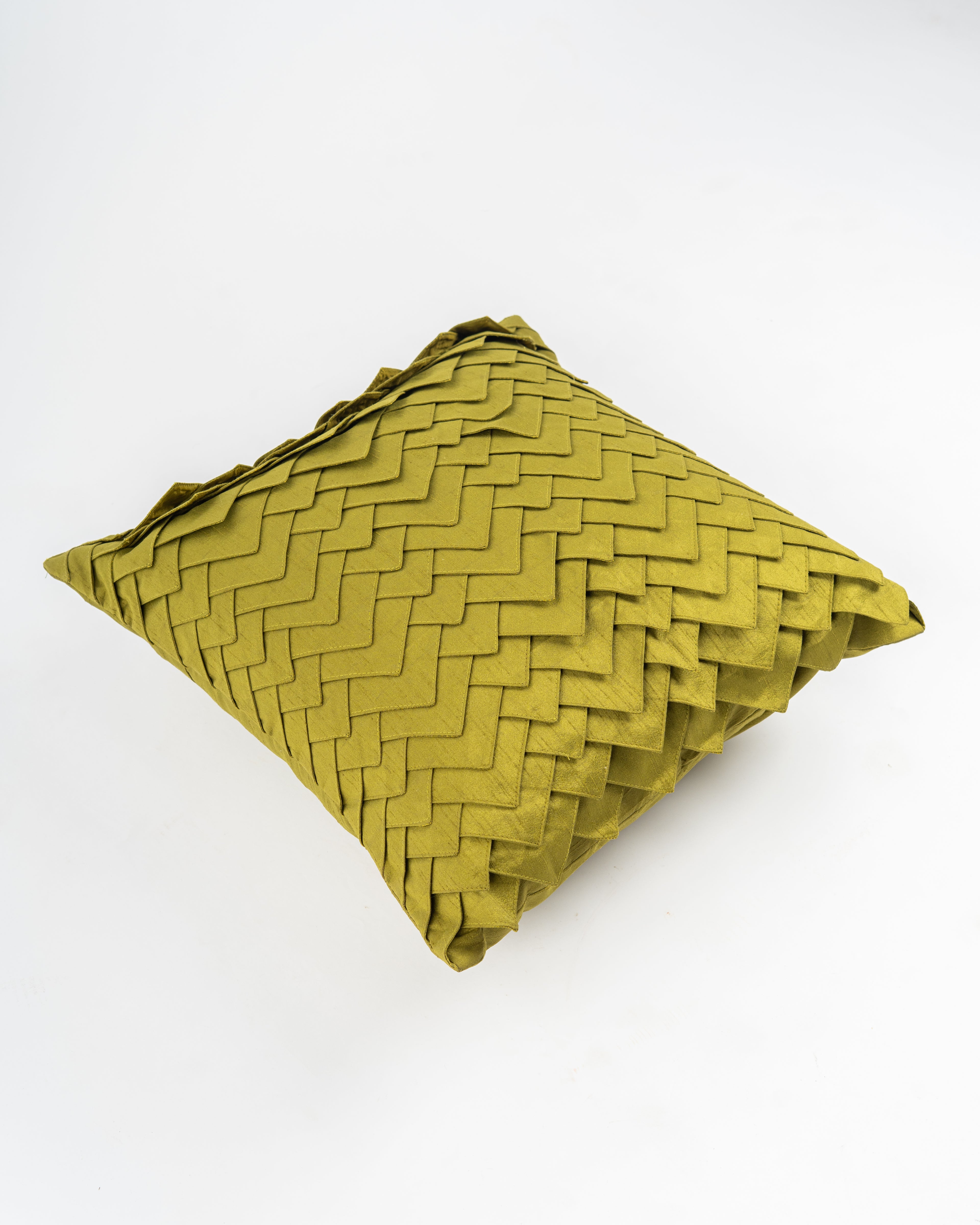 Olive Chevron Cushion Cover