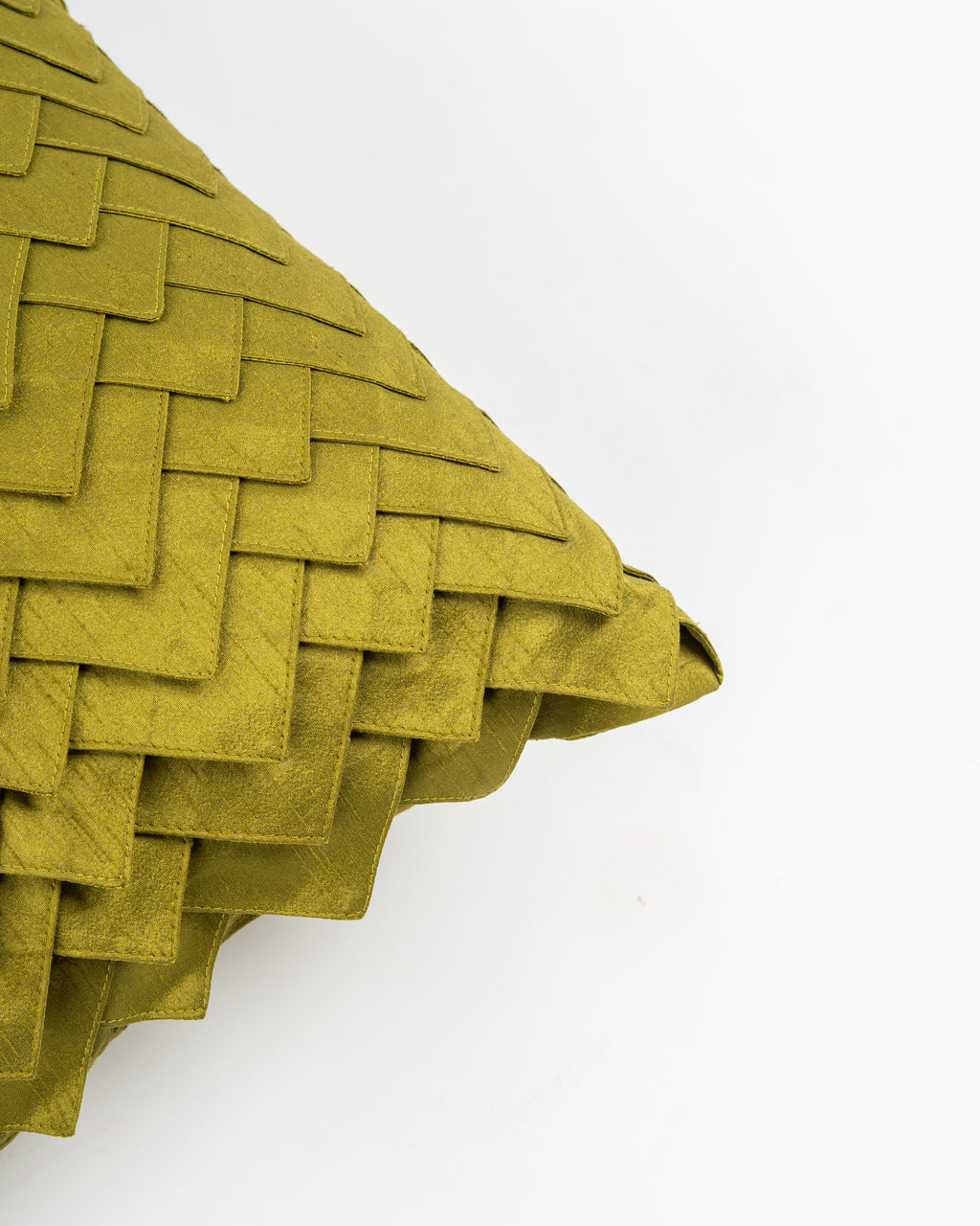 Olive Chevron Cushion Cover