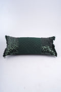 Emerald Sequin Lumbar Cushion Cover