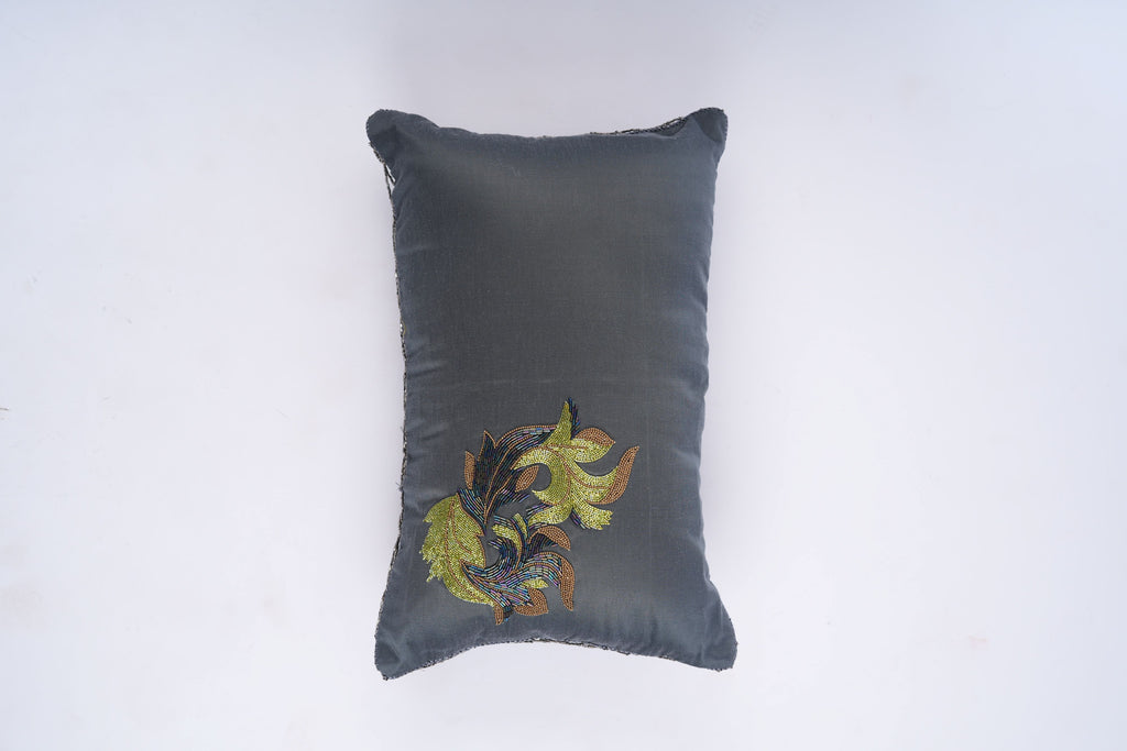 Midnight Bloom Lumbar Cushion Cover