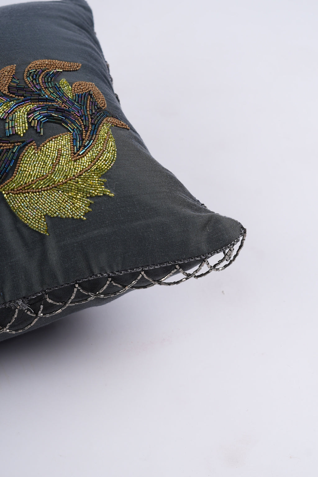 Midnight Bloom Lumbar Cushion Cover