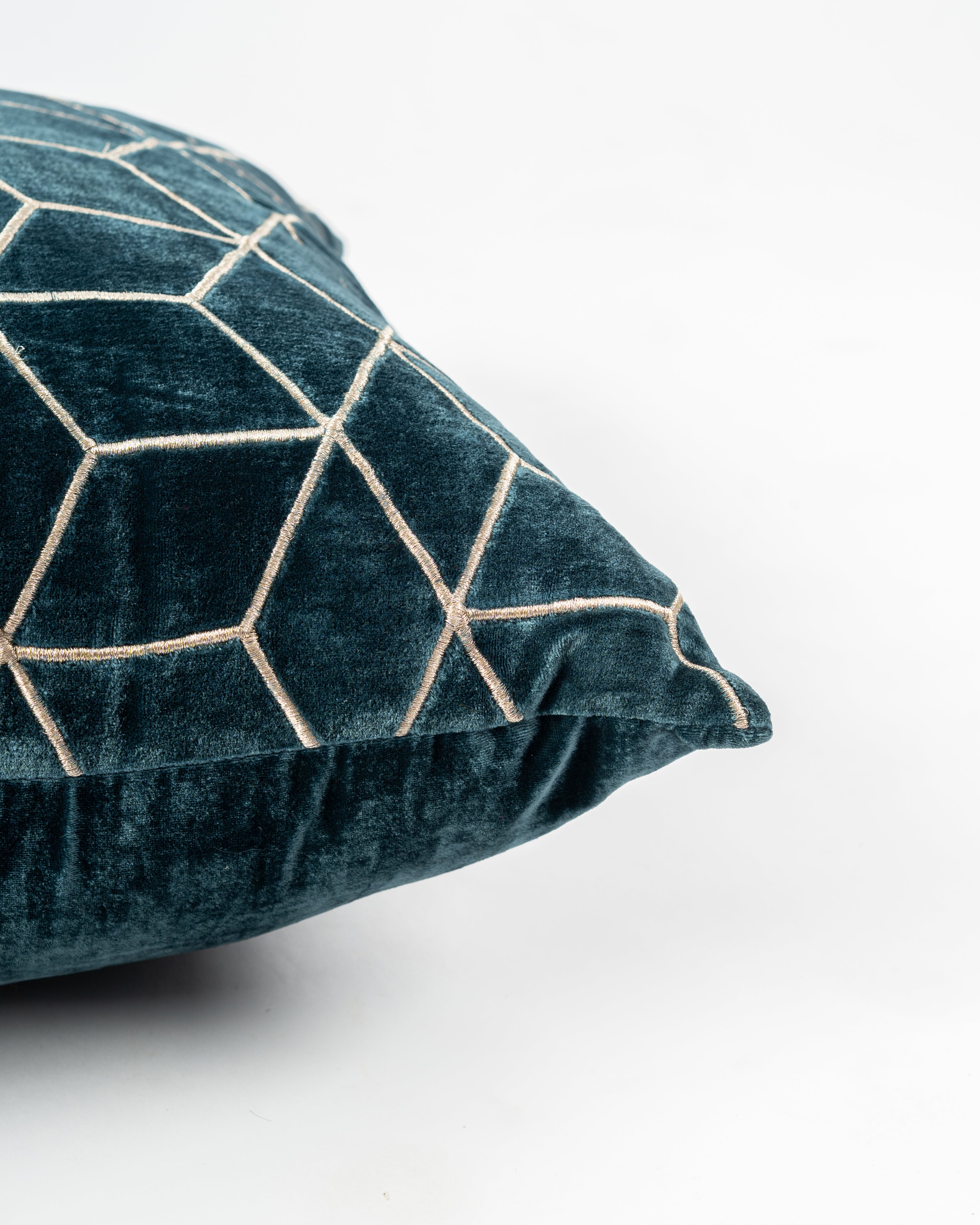 Nilufar Geo Velvet Cushion Cover