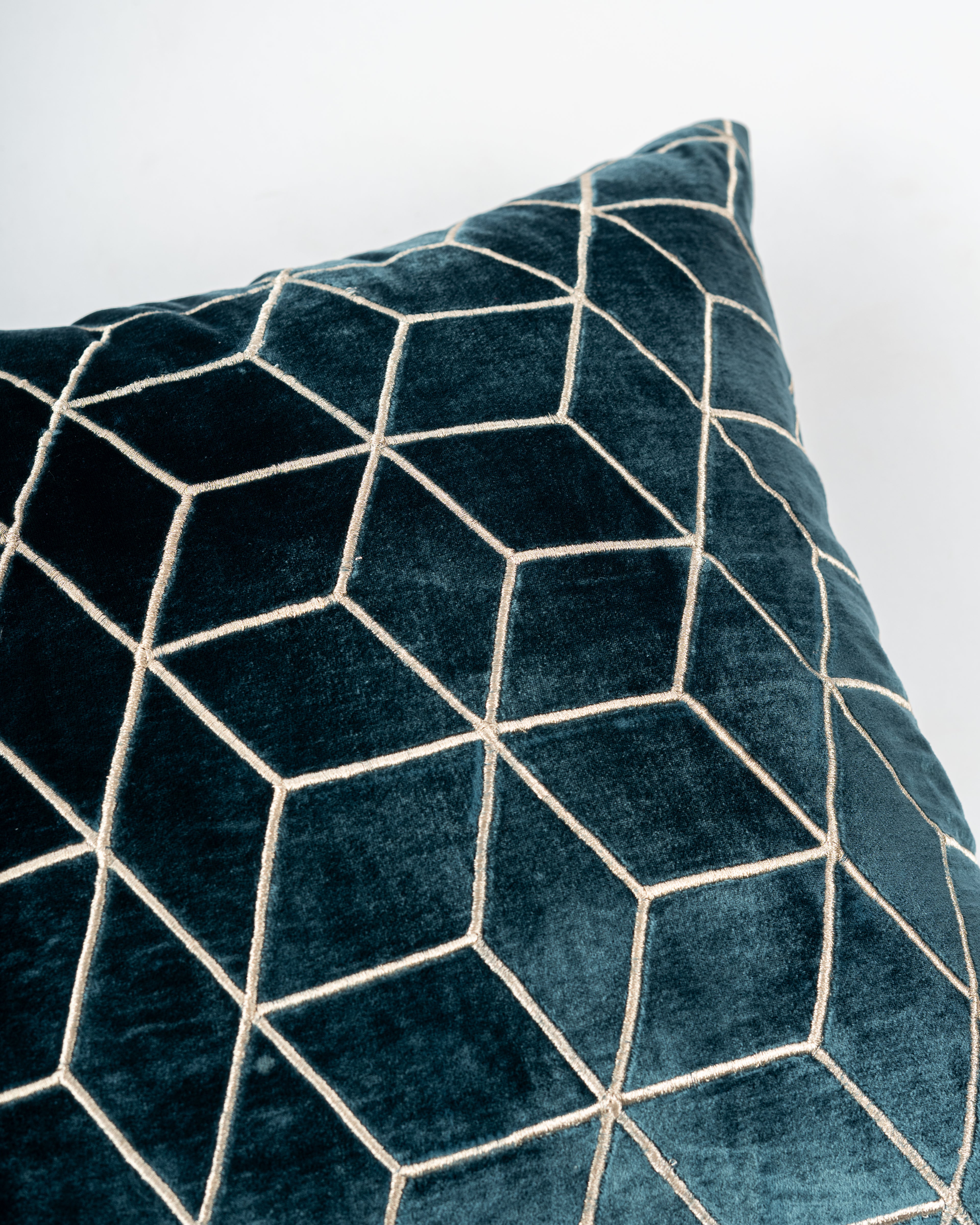 Nilufar Geo Velvet Cushion Cover