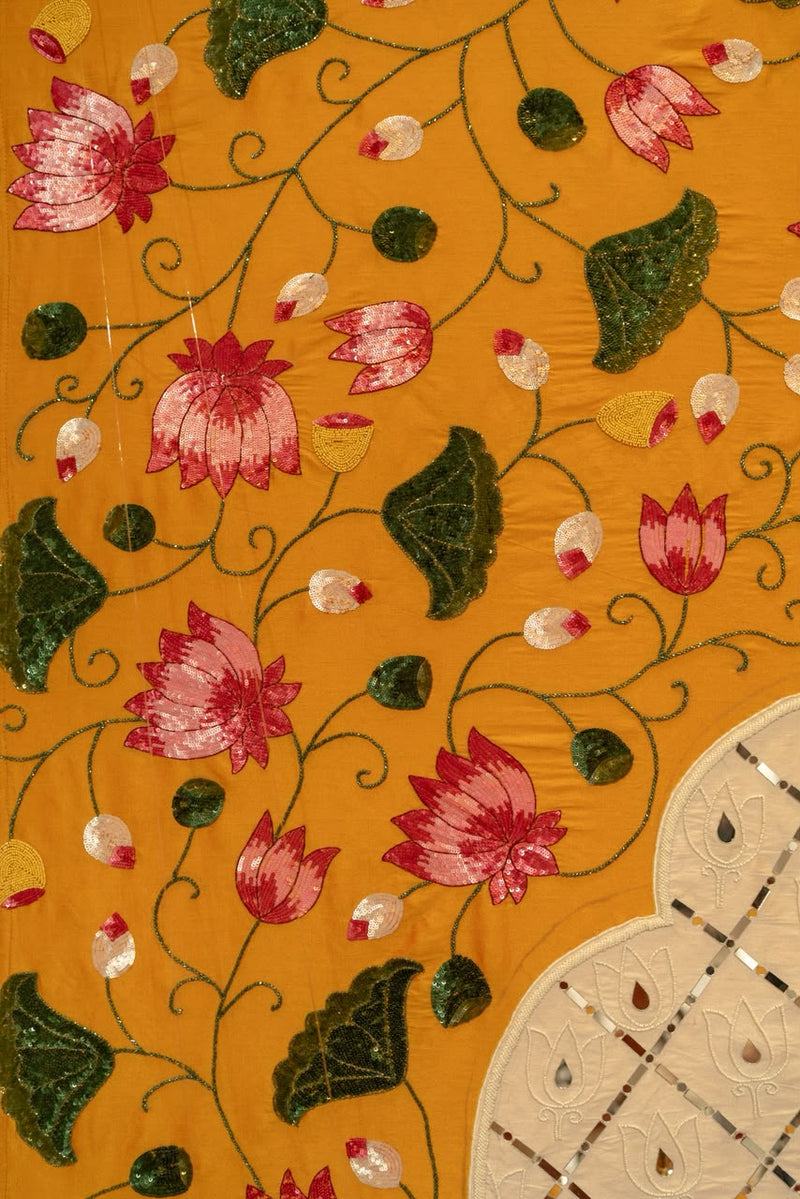 The Lotus Sanctum — A Mandir in Mustard & Mirror