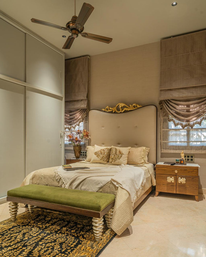 The Gilded Plume — Luxury Artisan Bedroom Makeover