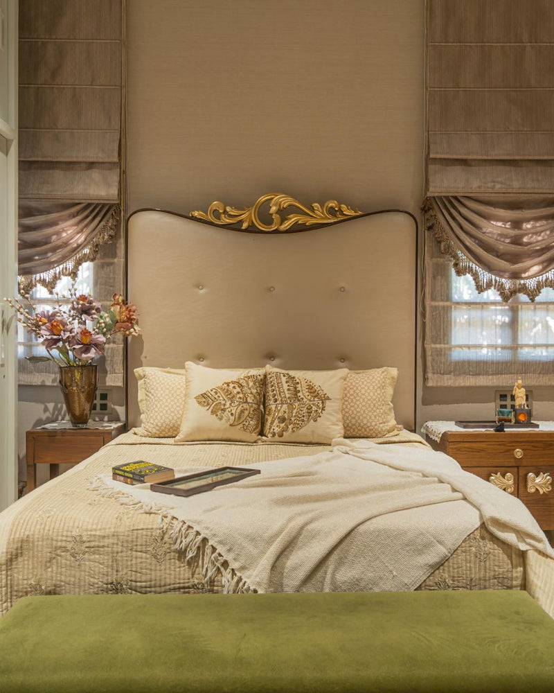 The Gilded Plume — Luxury Artisan Bedroom Makeover