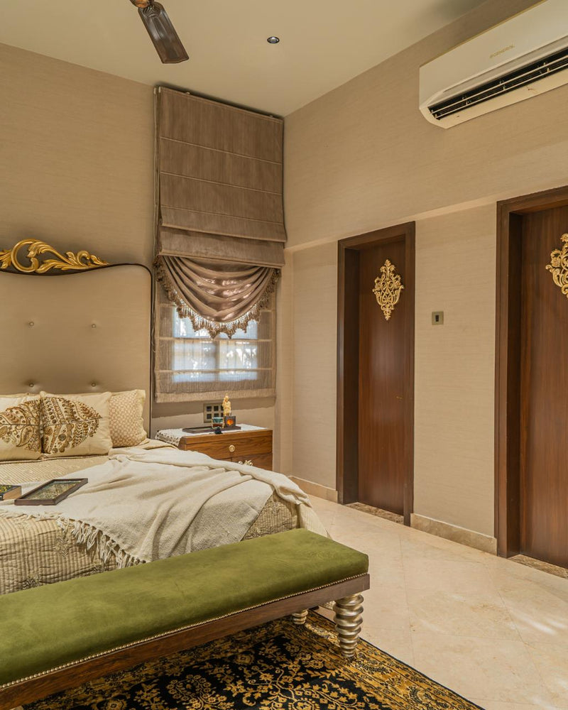 The Gilded Plume — Luxury Artisan Bedroom Makeover