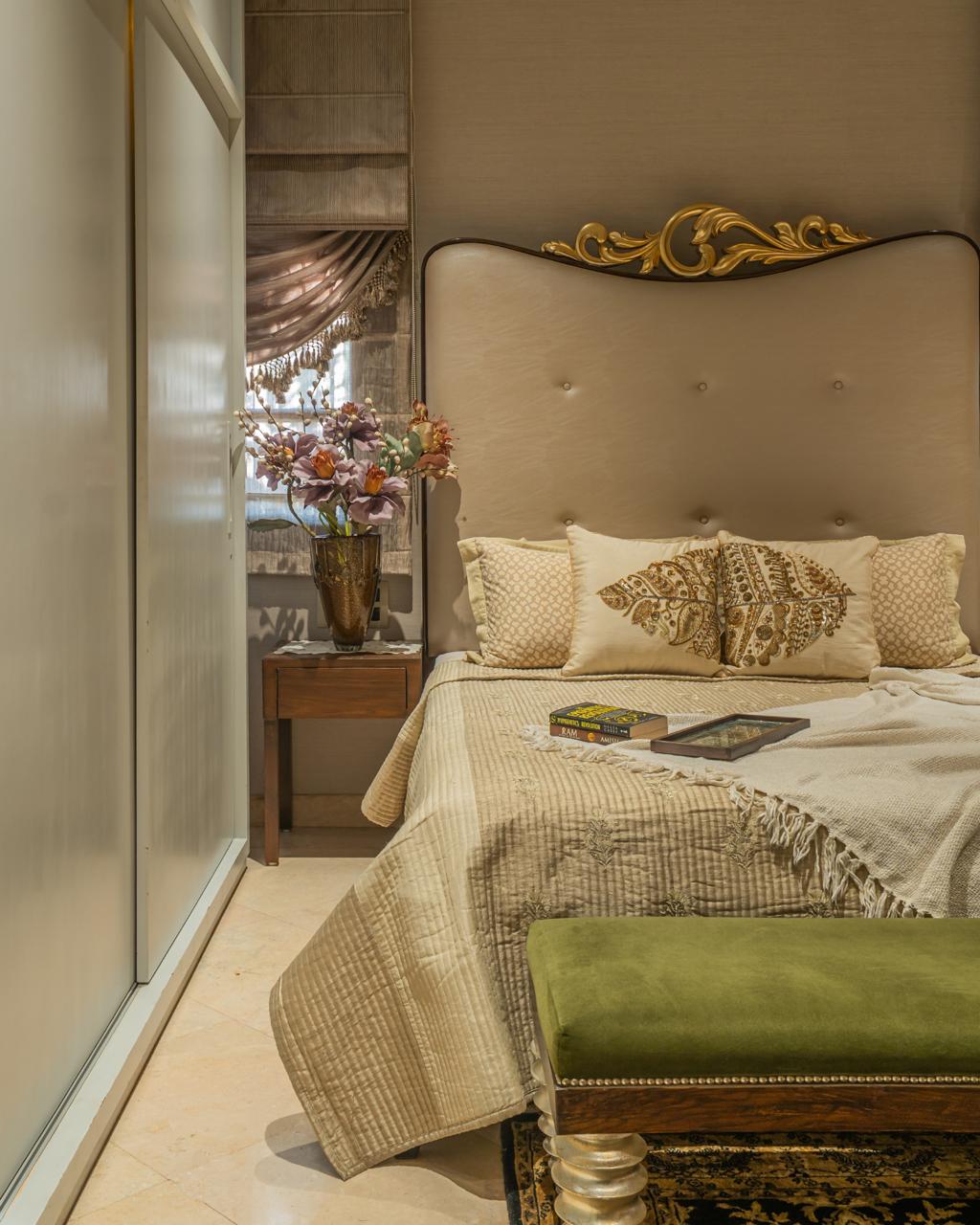 The Gilded Plume — Luxury Artisan Bedroom Makeover