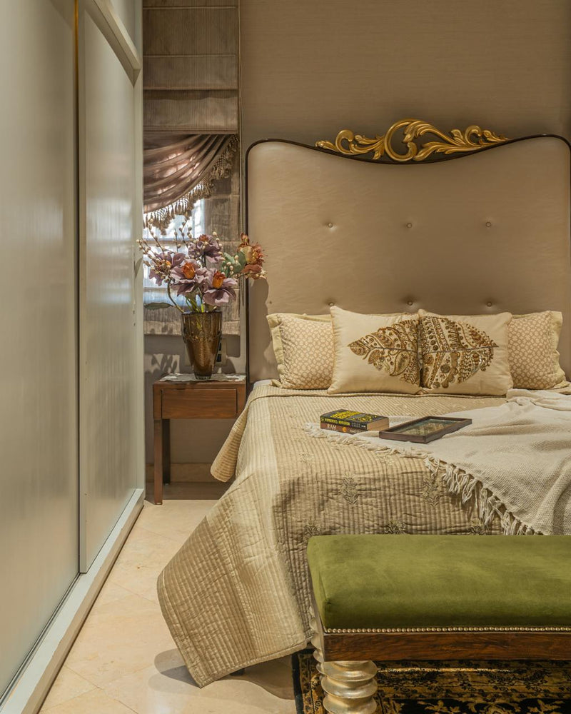 The Gilded Plume — Luxury Artisan Bedroom Makeover
