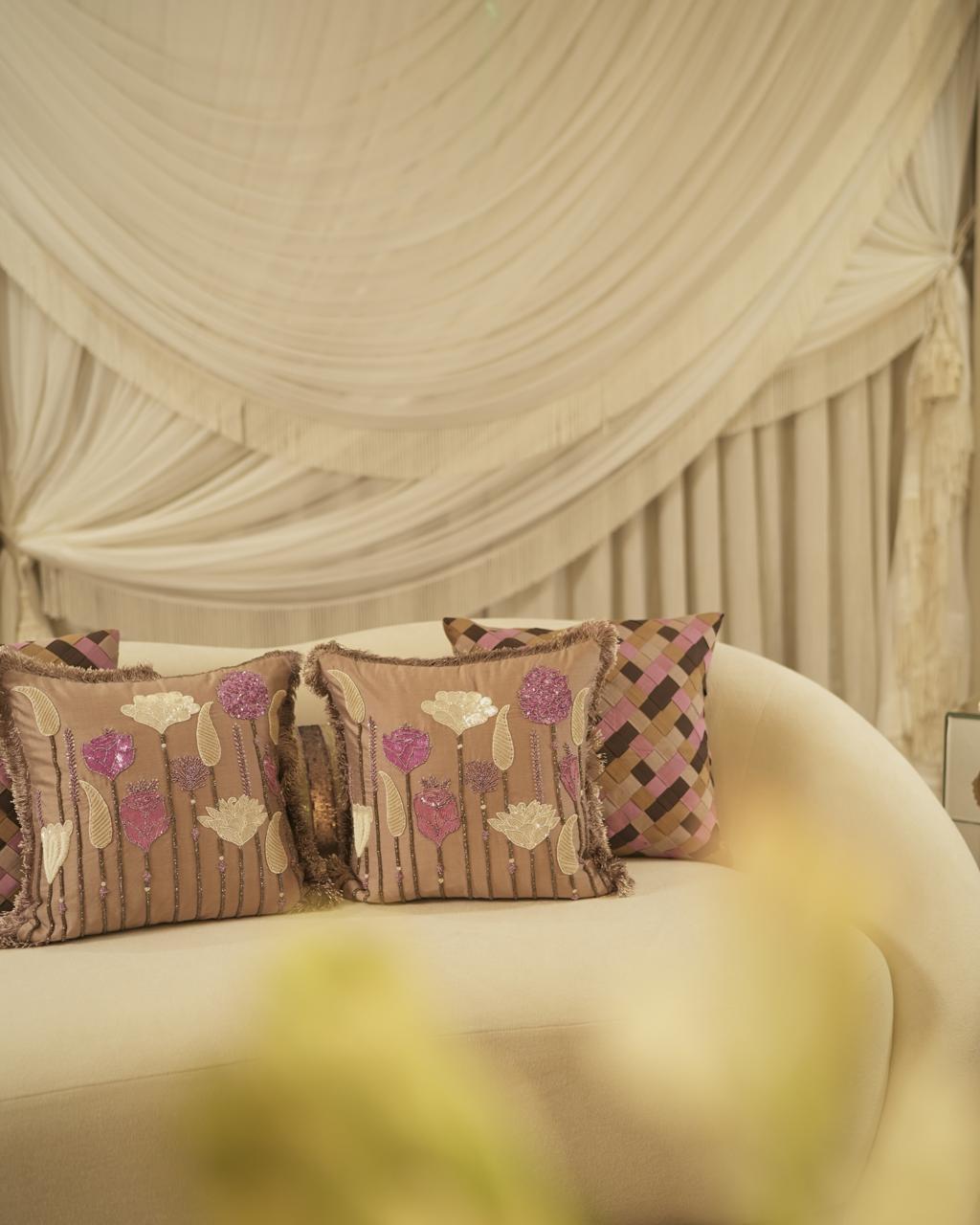 The Draped Wave — Sheer Fabric Wall Panel