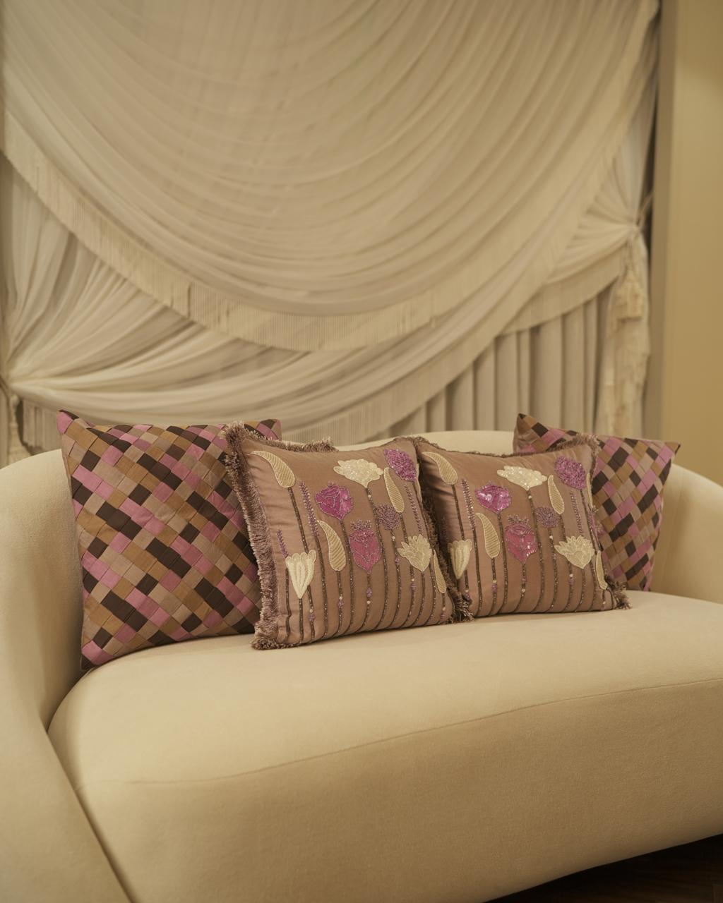The Draped Wave — Sheer Fabric Wall Panel