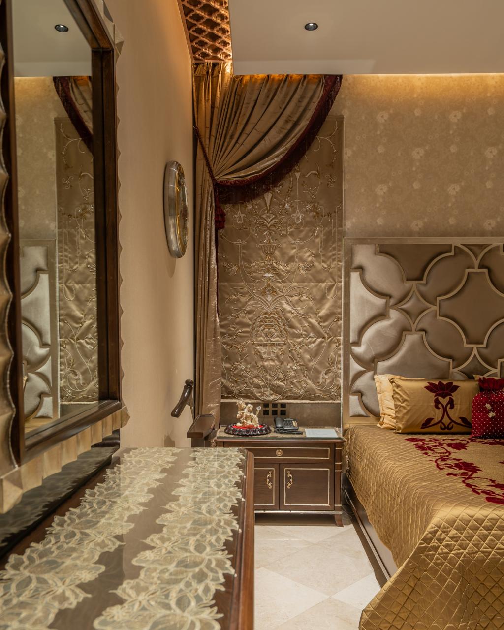 The Ruby Durbar — Luxury Mughal-Inspired Bedroom Makeover