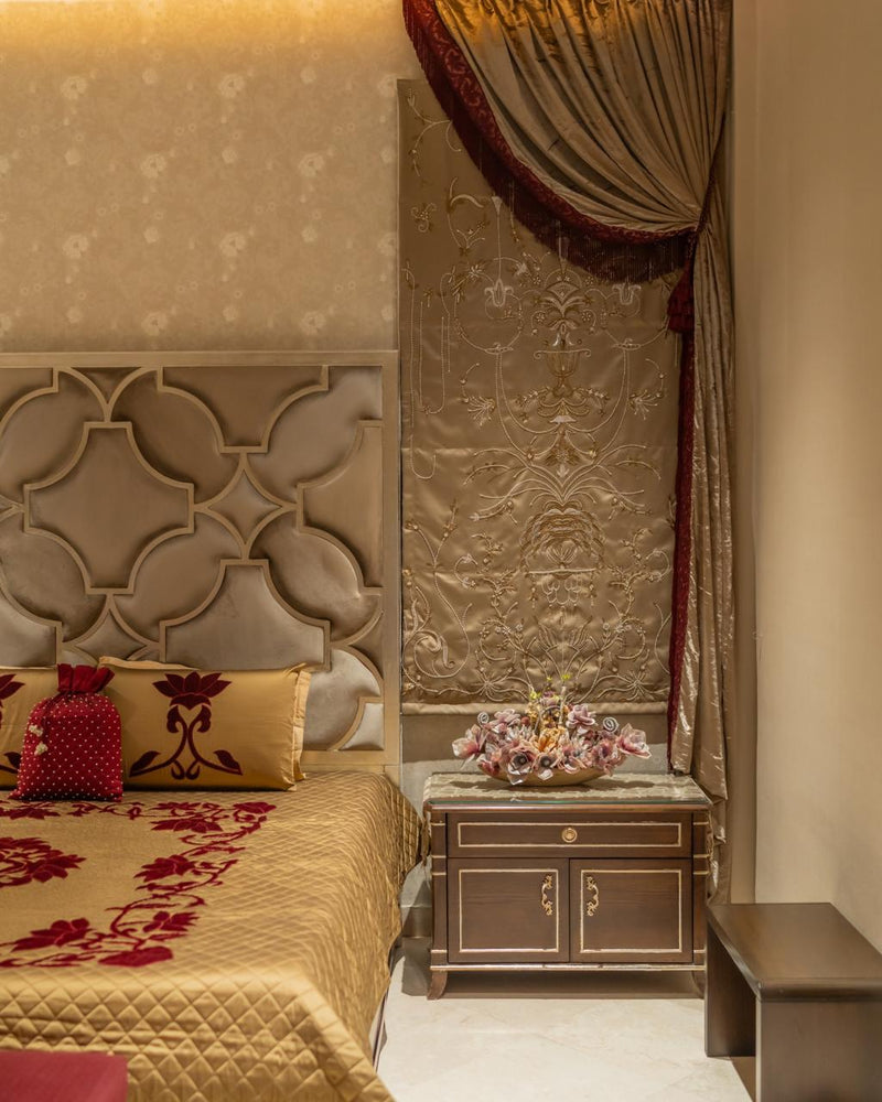 The Ruby Durbar — Luxury Mughal-Inspired Bedroom Makeover