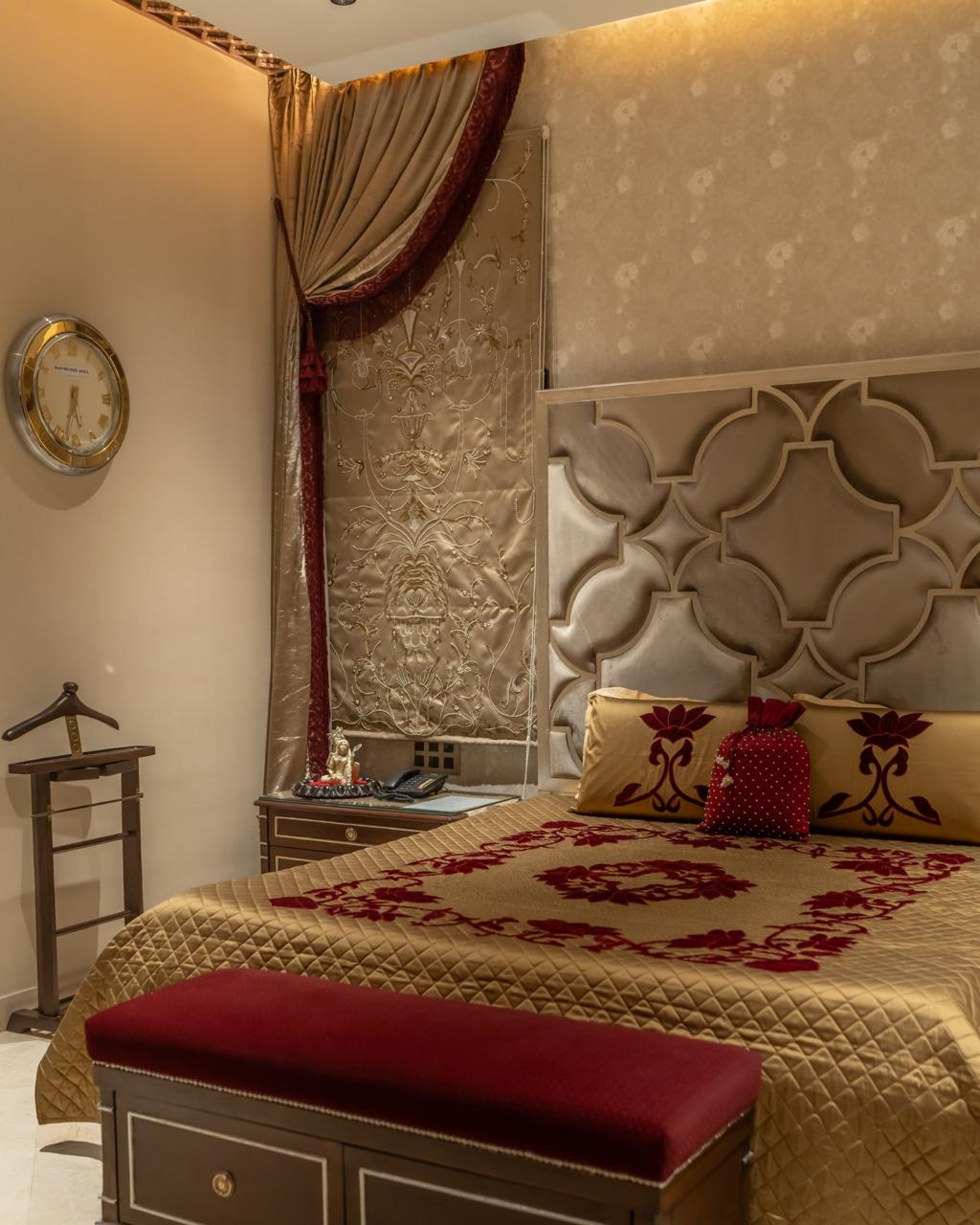 The Ruby Durbar — Luxury Mughal-Inspired Bedroom Makeover